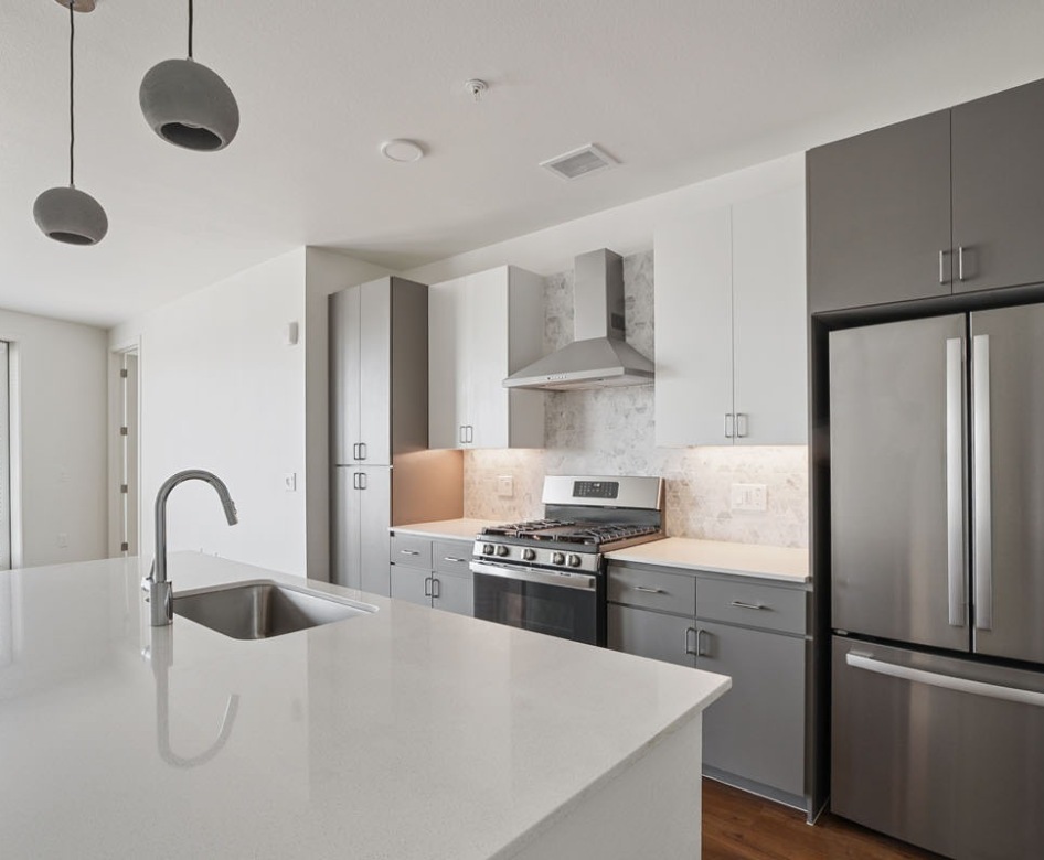 kitchen with island